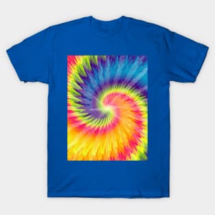 Tie Dye Style Abstract Art Rainbow T-Shirt